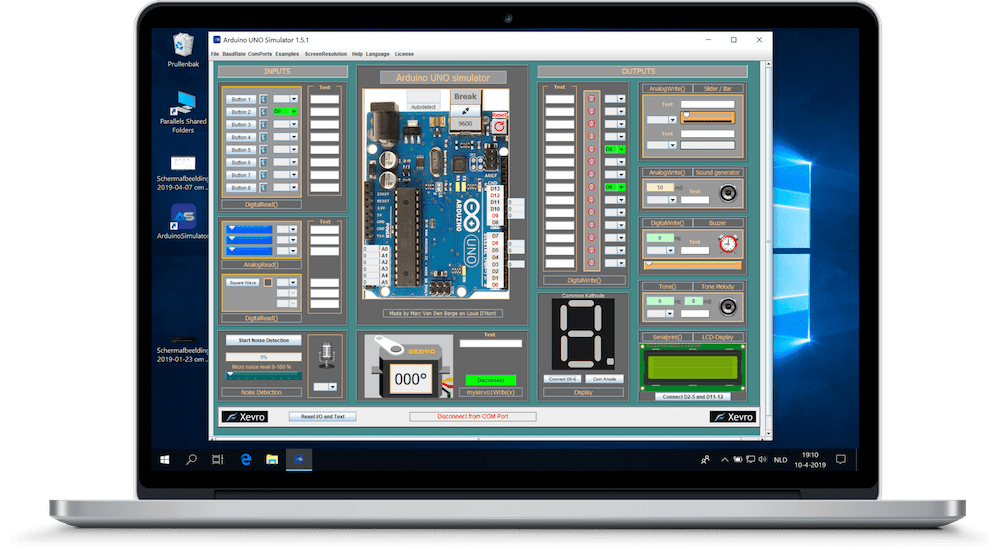 Arduino IO Simulator