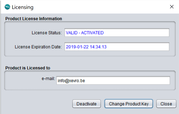 Simulator installation License